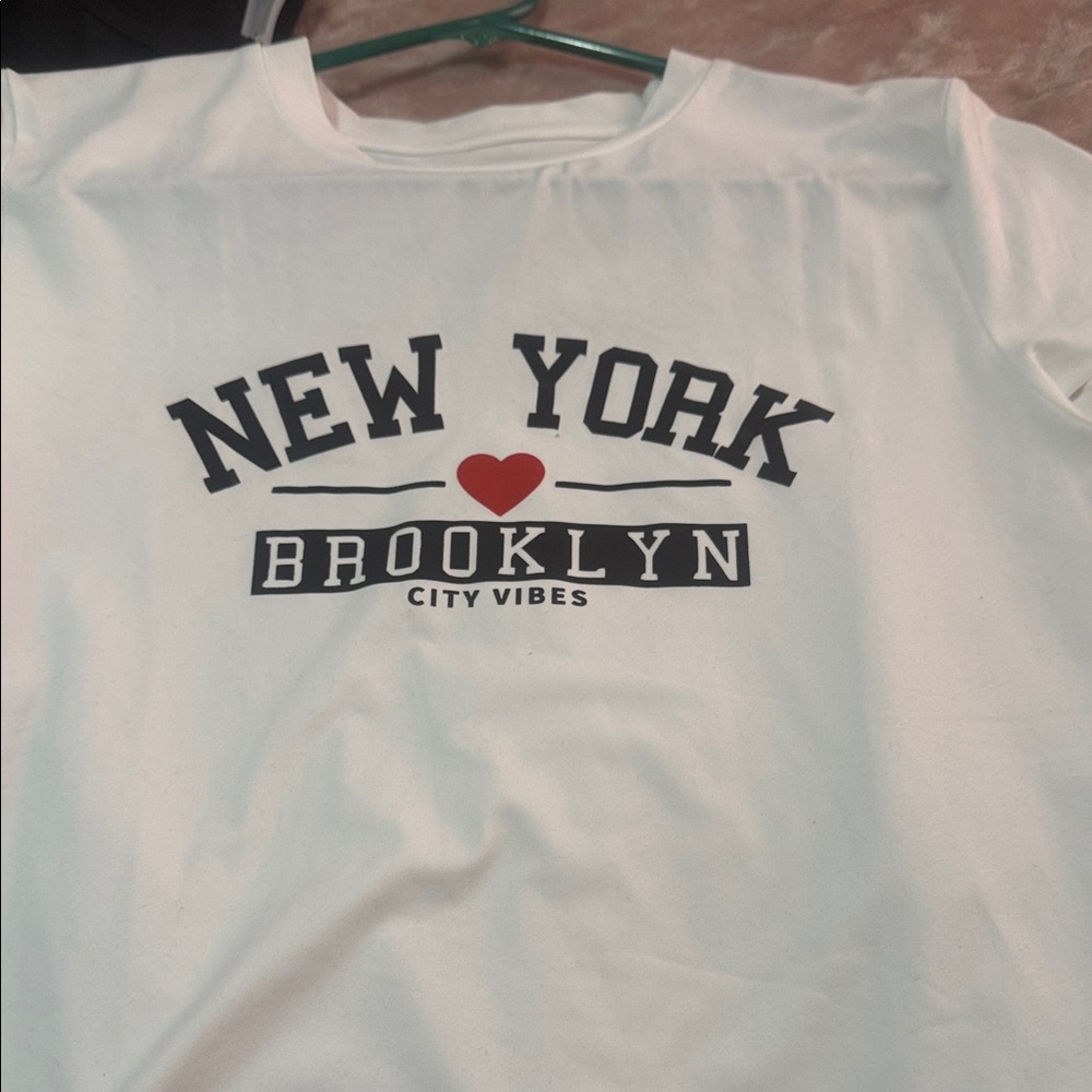 White New York Brooklyn Graphic Tee